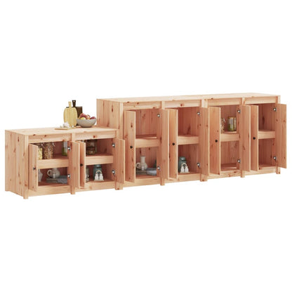 Mobili da Cucina da Esterno 3 pz in Legno Massello di Pino
