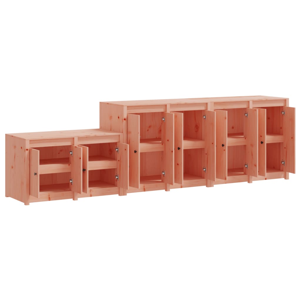 Mobili da Cucina da Esterno 3 pz in Legno Massello di Douglas
