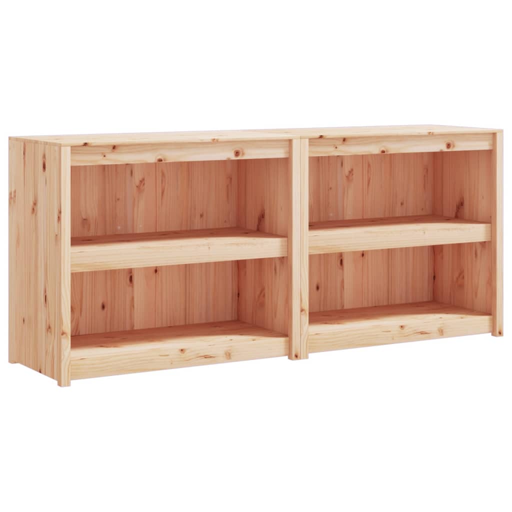 Mobili da Cucina da Esterno 2 pz in Legno Massello di Pino