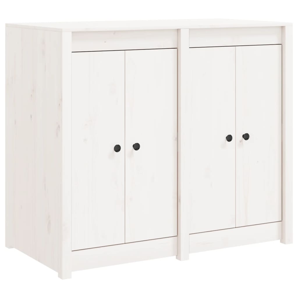 Mobile da Cucina da Esterno Bianco in Legno Massello di Pino