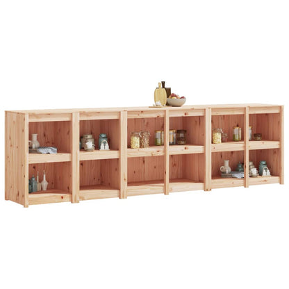 Mobili da Cucina da Esterno 4 pz in Legno Massello di Pino