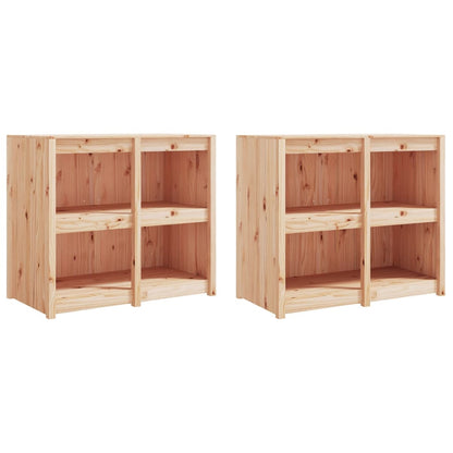 Mobili da Cucina da Esterno 4 pz in Legno Massello di Pino