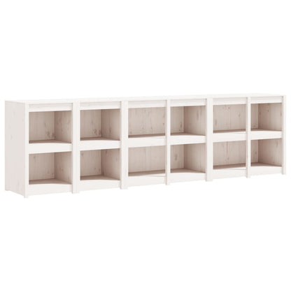 Mobili da Cucina da Esterno 4 pz Bianchi Legno Massello di Pino