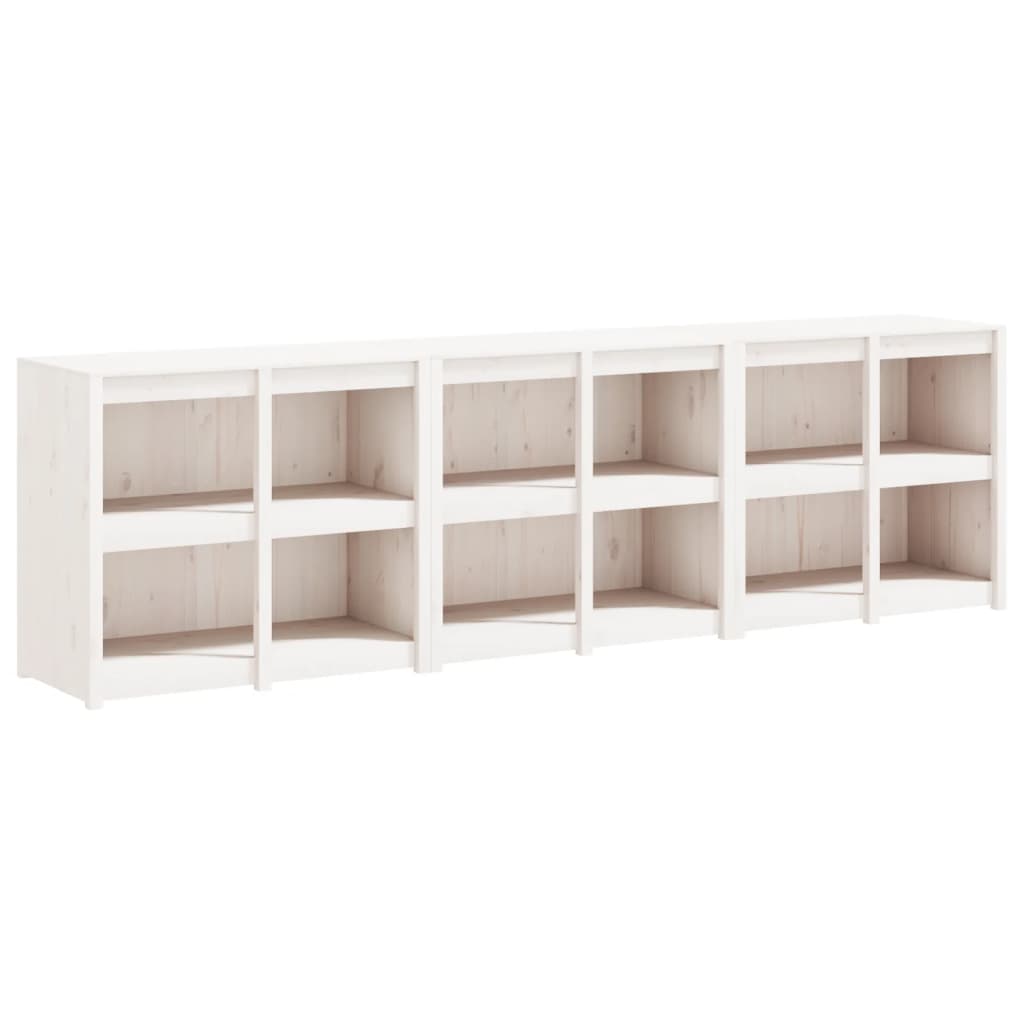 Mobili da Cucina da Esterno 3 pz Bianchi Legno Massello di Pino