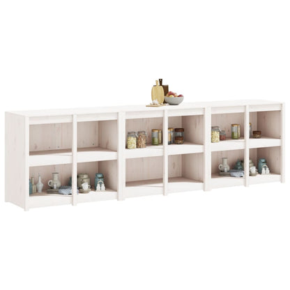 Mobili da Cucina da Esterno 3 pz Bianchi Legno Massello di Pino