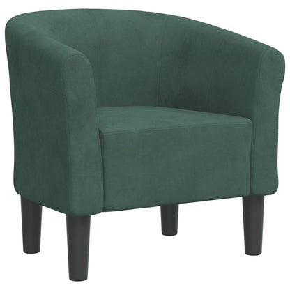 Poltrona Cabriolet Verde Scuro in Velluto