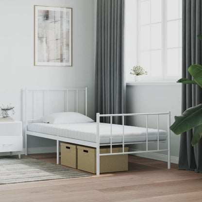 Materasso in Schiuma Bianco 90x190 cm 7 Zone Durezza 20 ILD