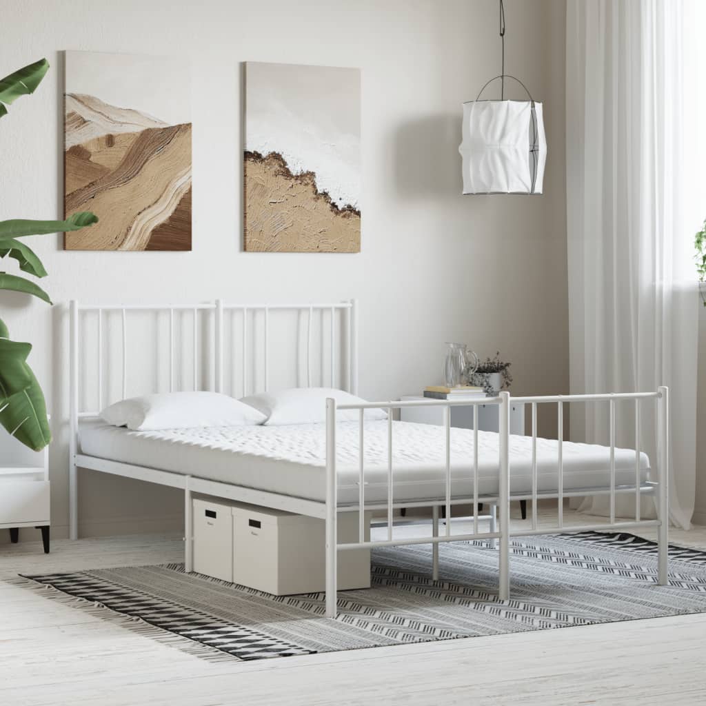 Materasso in Schiuma Bianco 140x200 cm 7 Zone Durezza 20 ILD