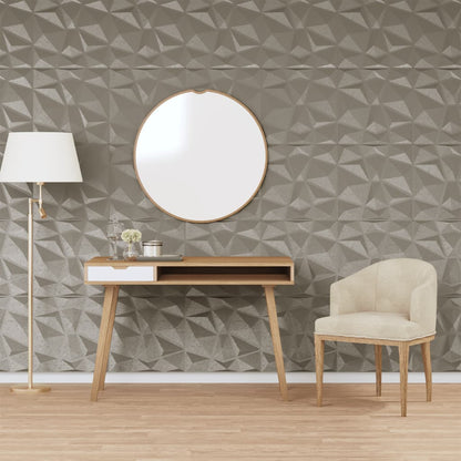 Pannelli Murali 24 pz Grigio Cemento 50x50 cm XPS 6 m² Diamante
