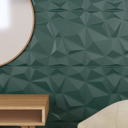Pannelli Murali 24 pz Verdi 50x50 cm XPS 6 m² Diamante