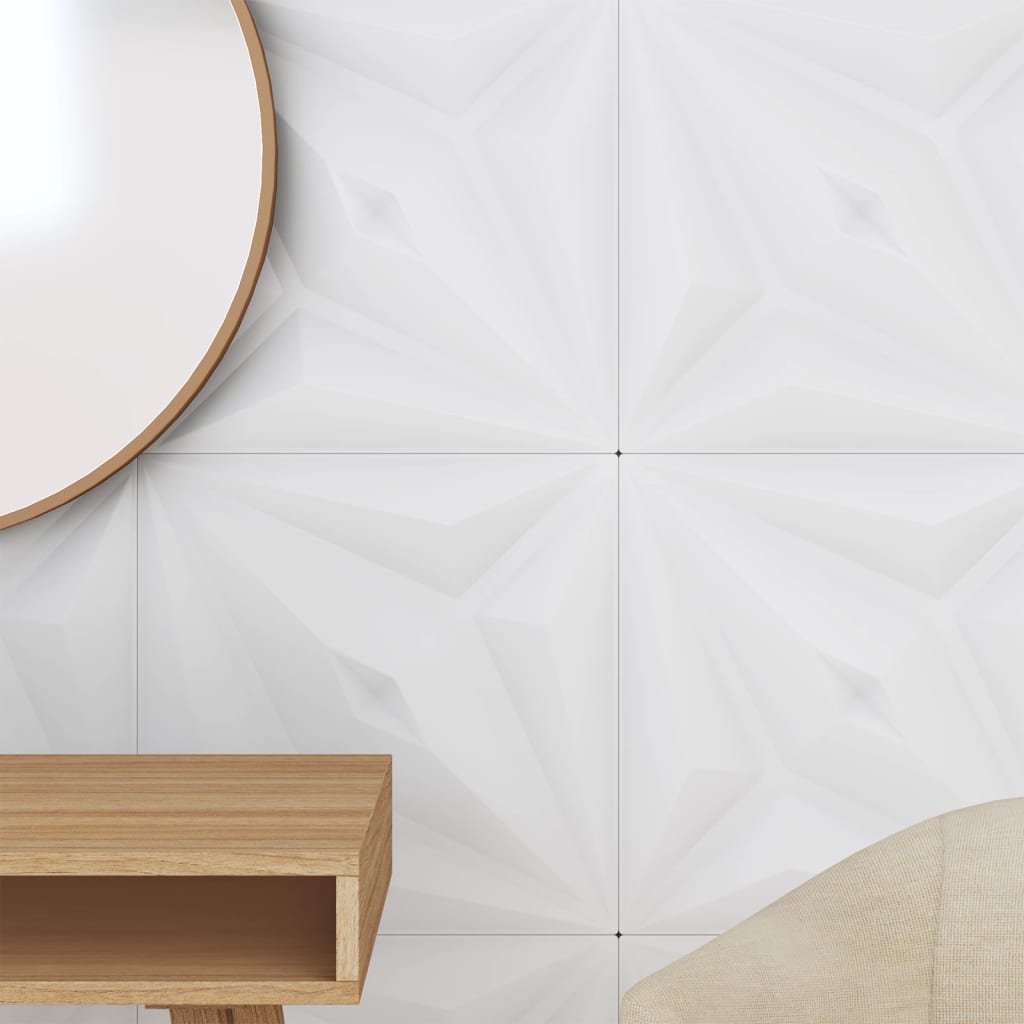 Pannelli Murali 12 pz Bianchi 50x50 cm XPS 3 m² Stella