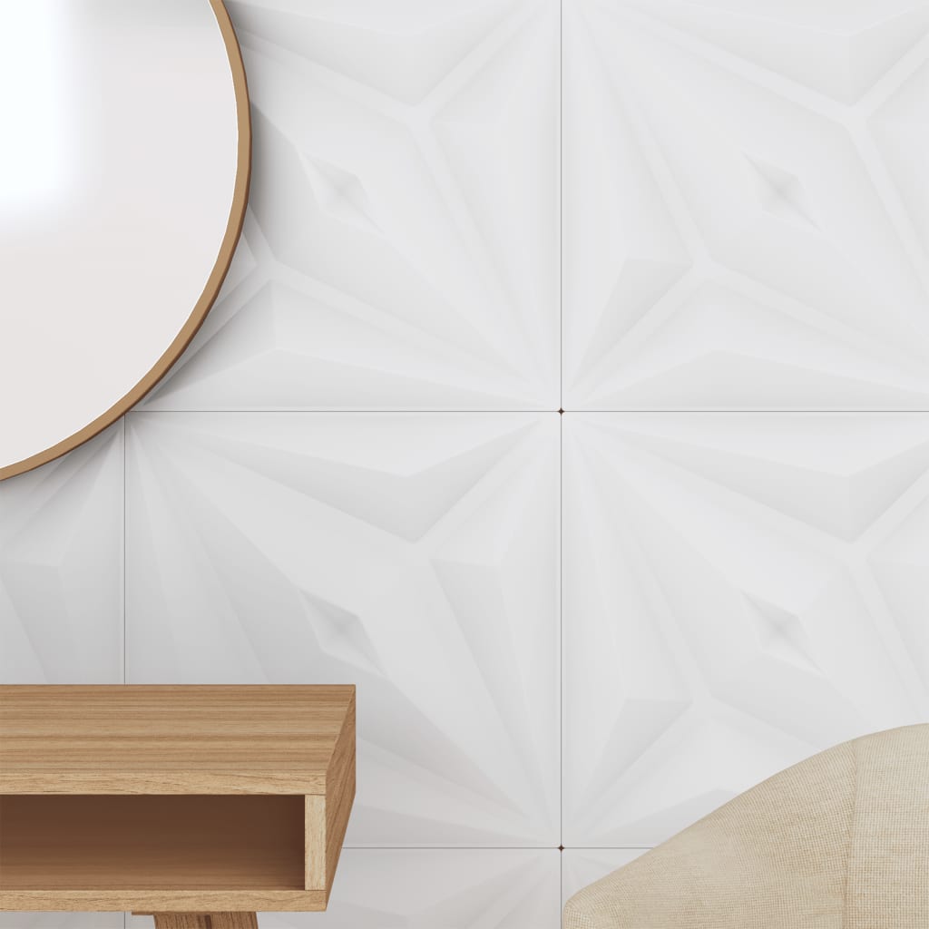 Pannelli Murali 48 pz Bianchi 50x50 cm XPS 12 m² Stella