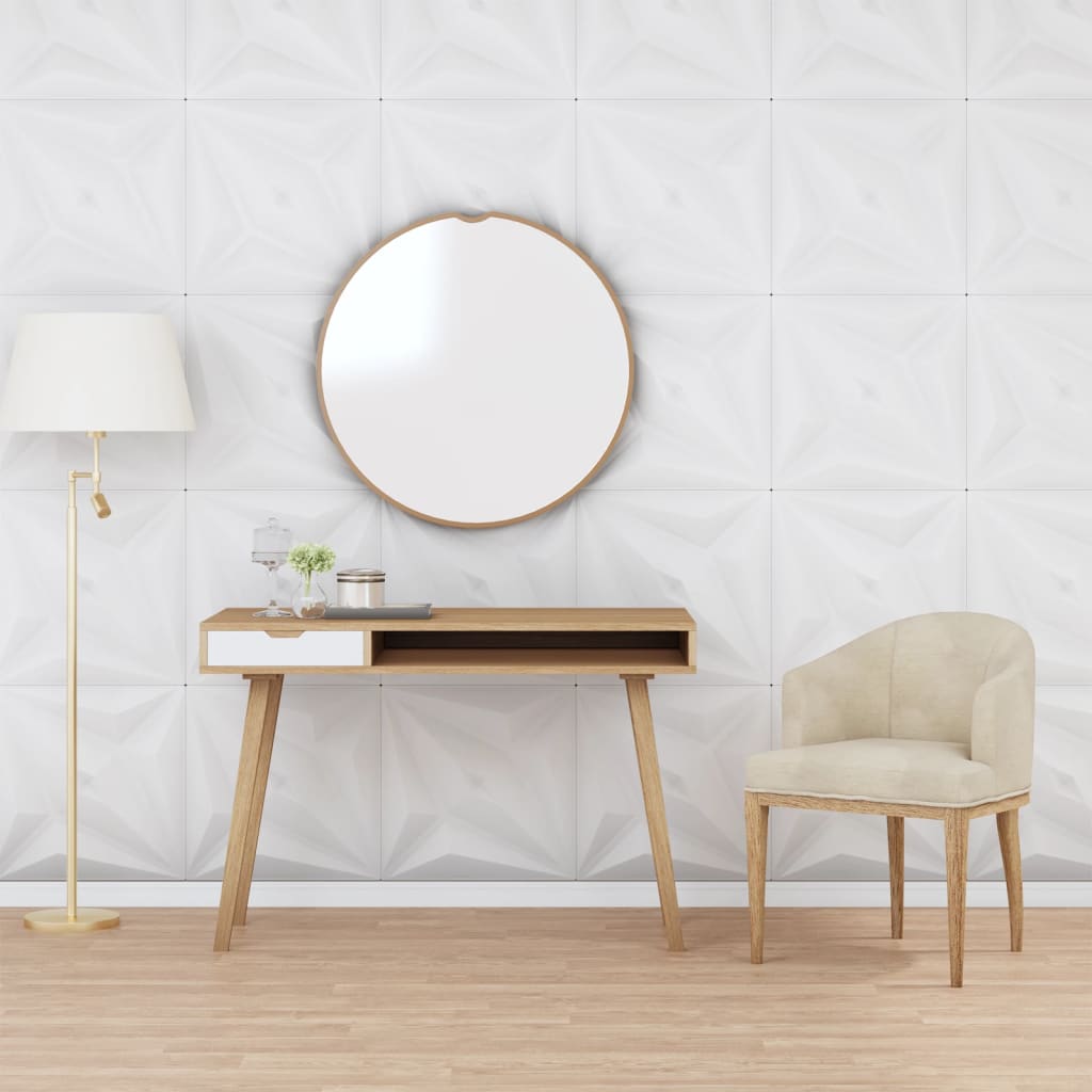 Pannelli Murali 48 pz Bianchi 50x50 cm XPS 12 m² Stella