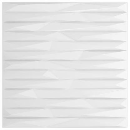 Pannelli Murali 12 pz Bianchi 50x50 cm XPS 3 m² Pietra