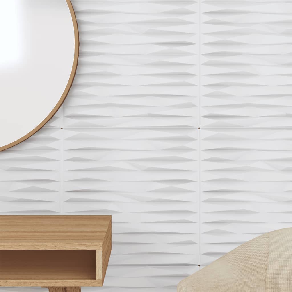 Pannelli Murali 48 pz Bianchi 50x50 cm XPS 12 m² Pietra