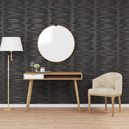 Pannelli Murali 24 pz Neri 50x50 cm XPS 6 m² Pietra