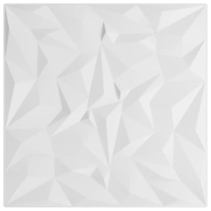 Pannelli Murali 12 pz Bianchi 50x50 cm XPS 3 m² Ametista