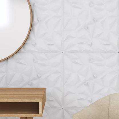 Pannelli Murali 12 pz Bianchi 50x50 cm XPS 3 m² Ametista