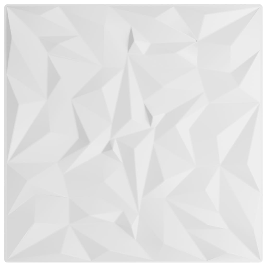Pannelli Murali 24 pz Bianchi 50x50 cm XPS 6 m² Ametista