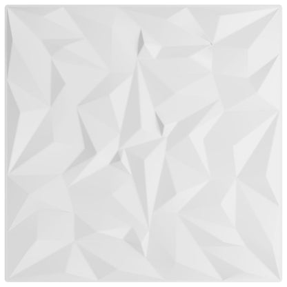 Pannelli Murali 24 pz Bianchi 50x50 cm XPS 6 m² Ametista