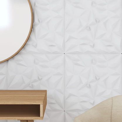 Pannelli Murali 48 pz Bianchi 50x50 cm XPS 12 m² Ametista