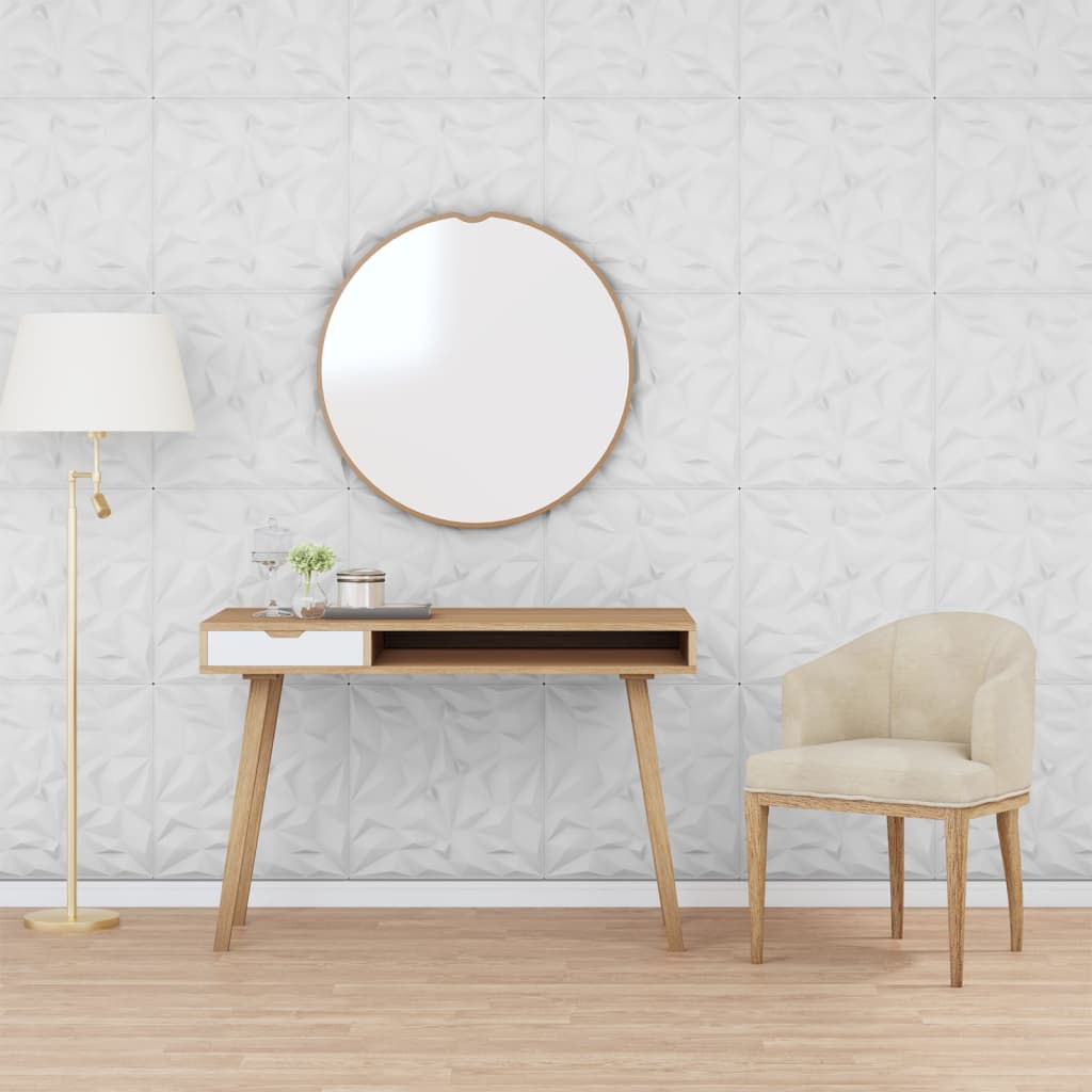 Pannelli Murali 48 pz Bianchi 50x50 cm XPS 12 m² Ametista