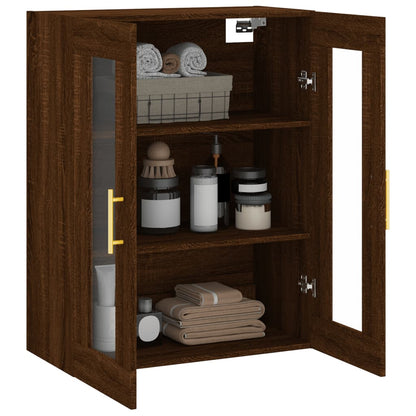 Mobile a Parete Rovere Marrone 69,5x34x90 cm
