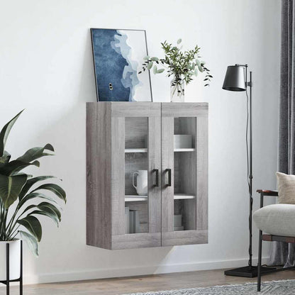 Mobile a Parete Grigio Sonoma 69,5x34x90 cm