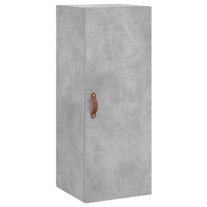 Mobile a Parete Grigio Cemento 34,5x34x90 cm