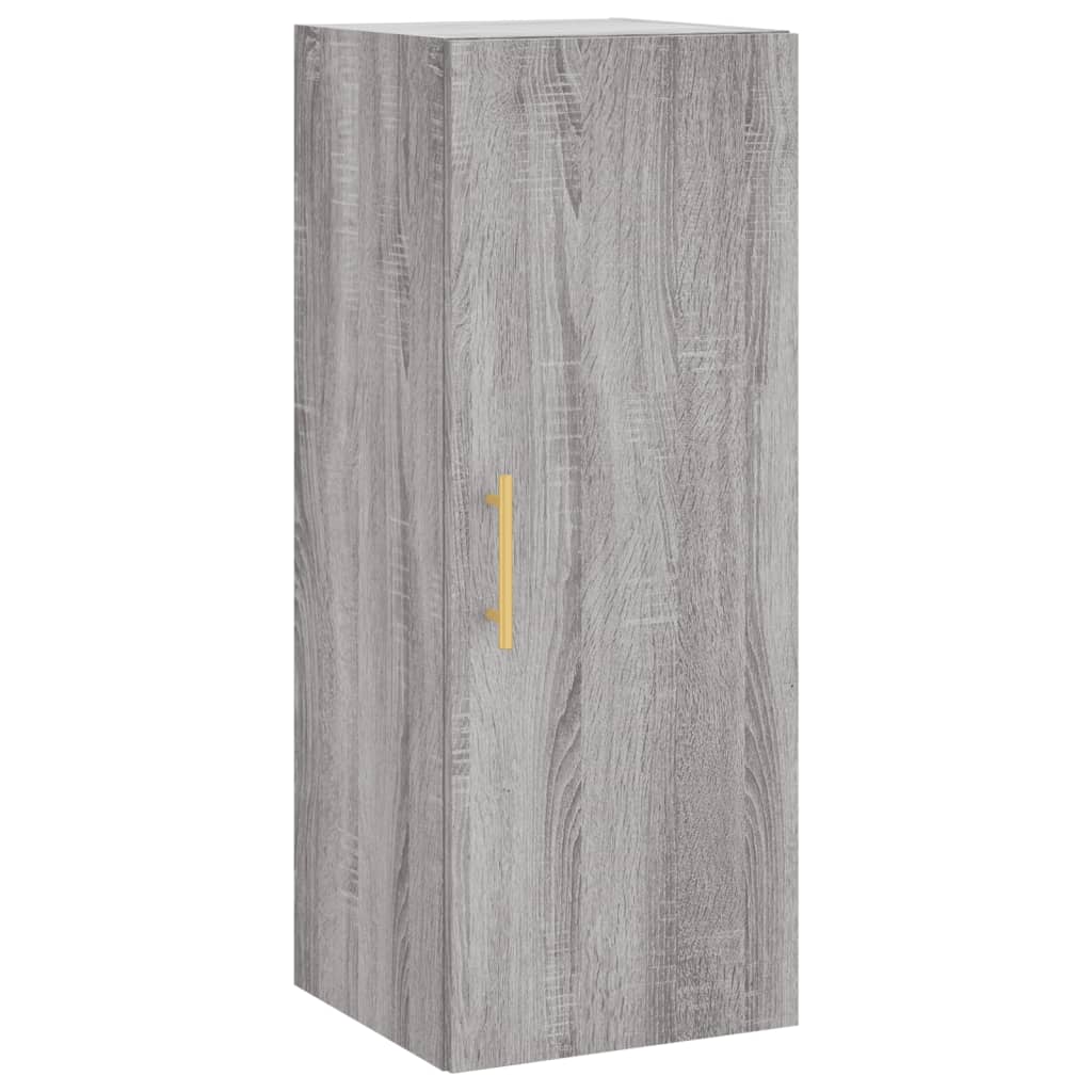 Mobile a Parete Grigio Sonoma 34,5x34x90 cm