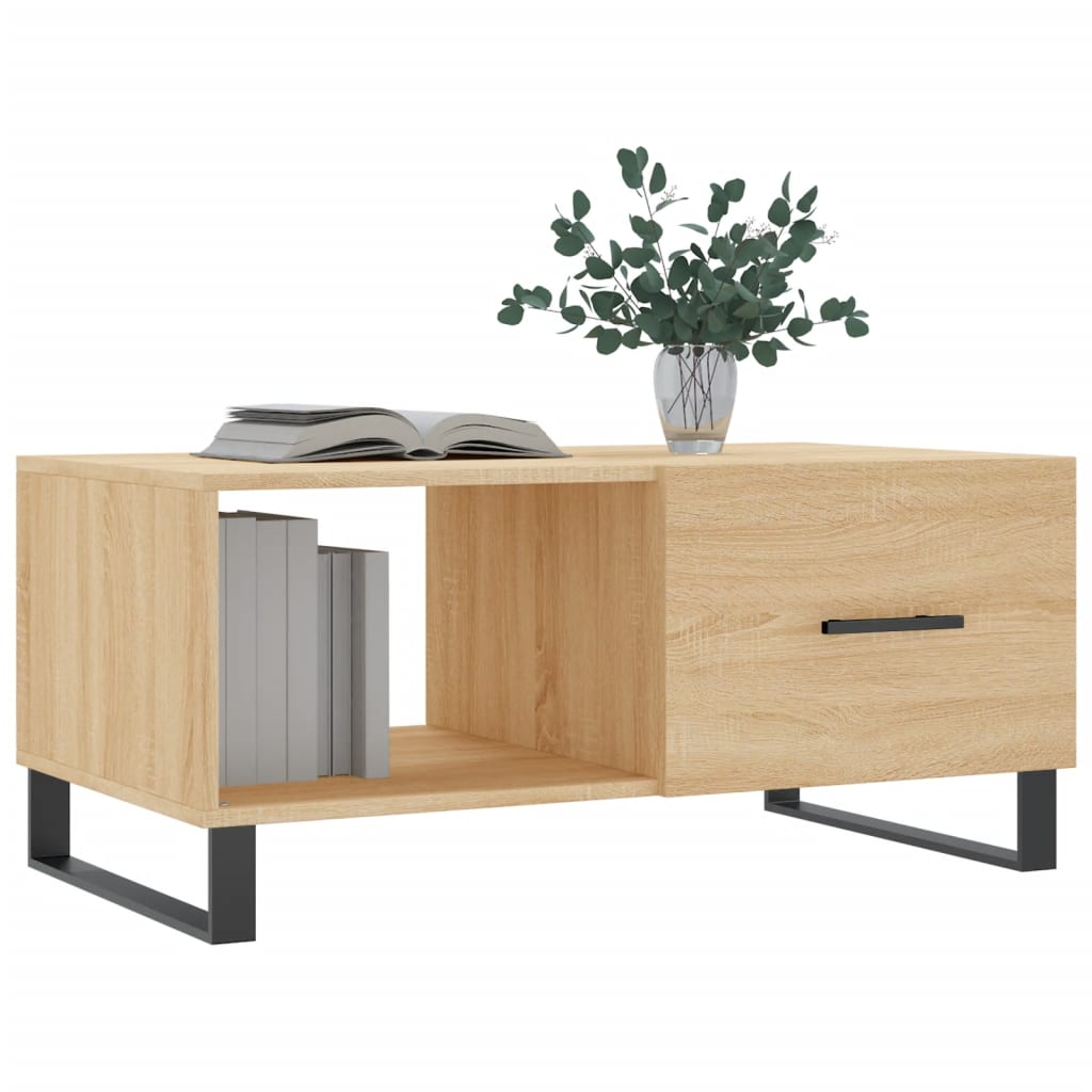 Tavolino da Salotto Rovere Sonoma 90x50x40 cm Legno Multistrato