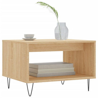 Tavolino da Salotto Rovere Sonoma 60x50x40 cm Legno Multistrato