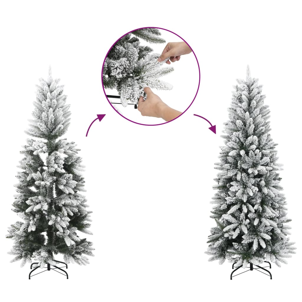 Albero di Natale Artificiale con Neve Fioccata 180 cm