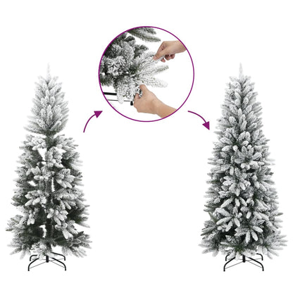 Albero di Natale Artificiale con Neve Fioccata 180 cm