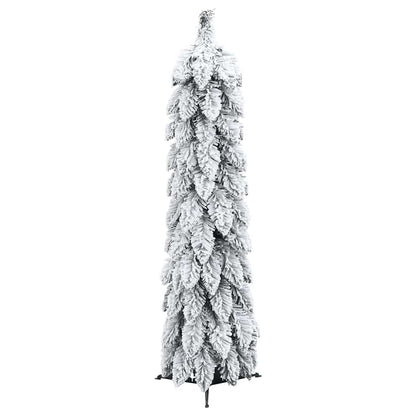 Albero di Natale Artificiale con 30 LED e Neve Floccata 60 cm