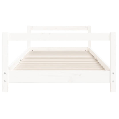 Giroletto per Bambini Bianco 80x200cm in Legno Massello di Pino