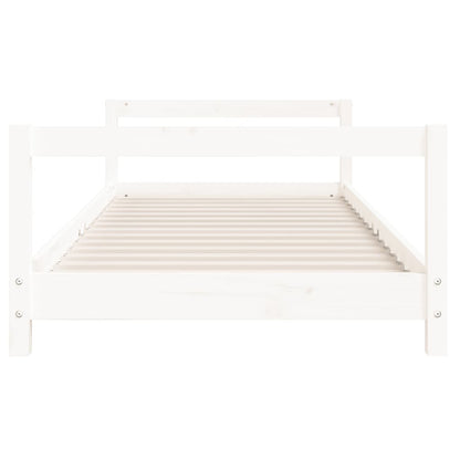 Giroletto per Bambini Bianco 90x200cm in Legno Massello di Pino