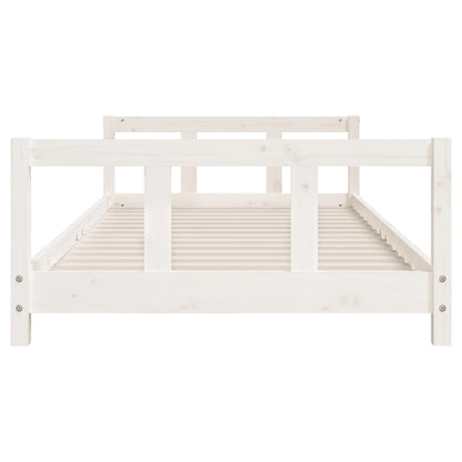 Giroletto per Bambini Bianco 90x200cm in Legno Massello di Pino