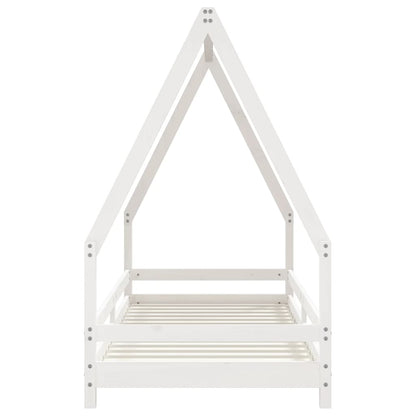 Giroletto per Bambini Bianco 80x200cm in Legno Massello di Pino