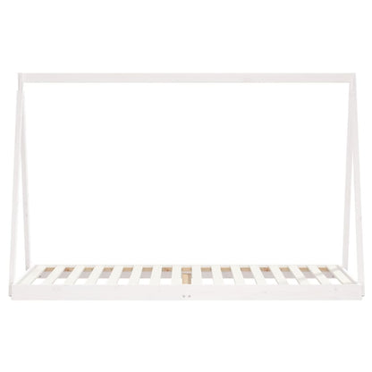 Giroletto per Bambini Bianco 80x200cm in Legno Massello di Pino