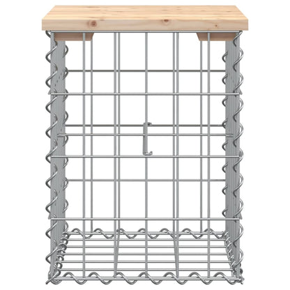 Panca Giardino Design Gabbione 33x31x42 cm Legno Massello Pino