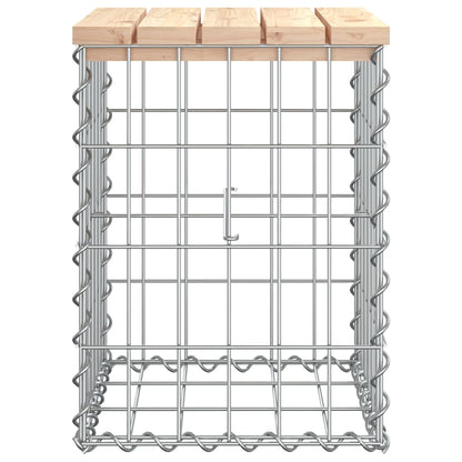 Panca Giardino Design Gabbione 33x31x42 cm Legno Massello Pino