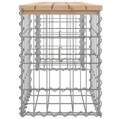 Panca Giardino Design Gabbione 103x31x42 cm Legno Massello Pino