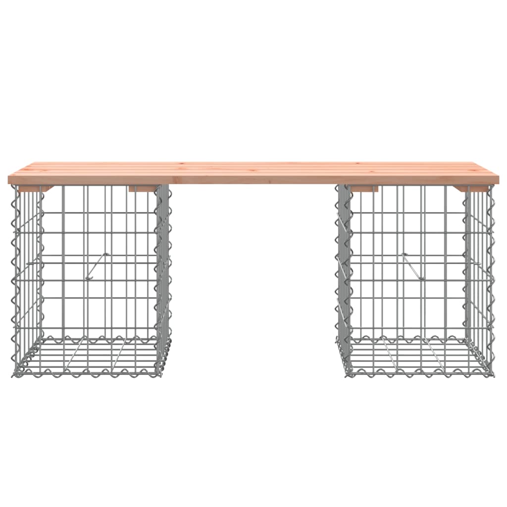 Panca da Giardino Design Gabbione 103x31x42 cm Massello Douglas
