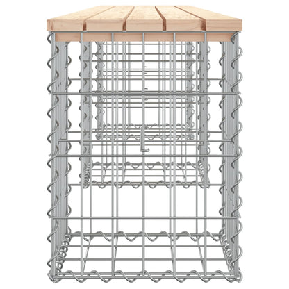 Panca Giardino Design Gabbione 203x31x42 cm Legno Massello Pino