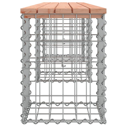 Panca da Giardino Design Gabbione 203x31x42 cm Massello Douglas