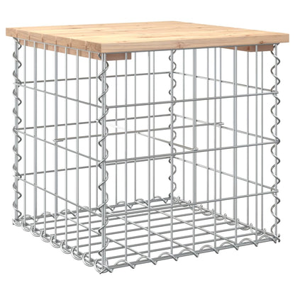 Panca Giardino Design Gabbione 43x44x42 cm Legno Massello Pino