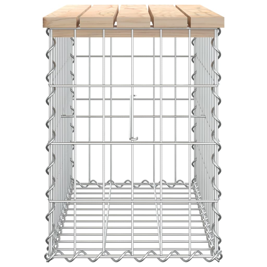 Panca Giardino Design Gabbione 63x31,5x42cm Legno Massello Pino