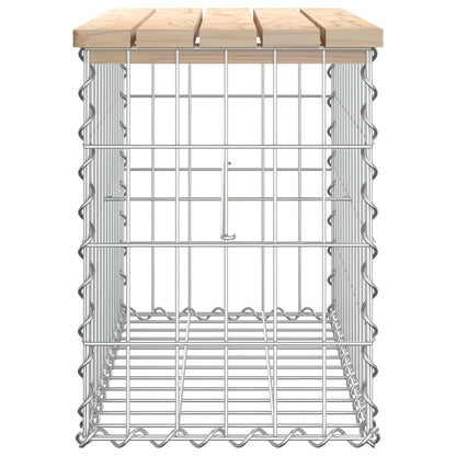 Panca Giardino Design Gabbione 63x31,5x42cm Legno Massello Pino