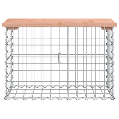 Panca da Giardino Design Gabbione 63x31,5x42cm Massello Douglas